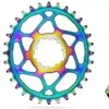Absolute Black Sram Oval Boost 3mm Offset Spiederless 32 Zähne Rainbow Kettenblatt -Fahrradladen absolute black sram oval boost chainring pvd rainbow oil slick 15836 0 15837 0 15838 0