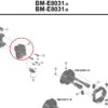 Shimano STePS Obere Befestigungseinheit Akkuhalter BM-E8031 1 Shimano STePS Obere Befestigungseinheit Akkuhalter BM-E8031 -Fahrradladen shimano obere befestigungseinheit akkuhalter bm e8031