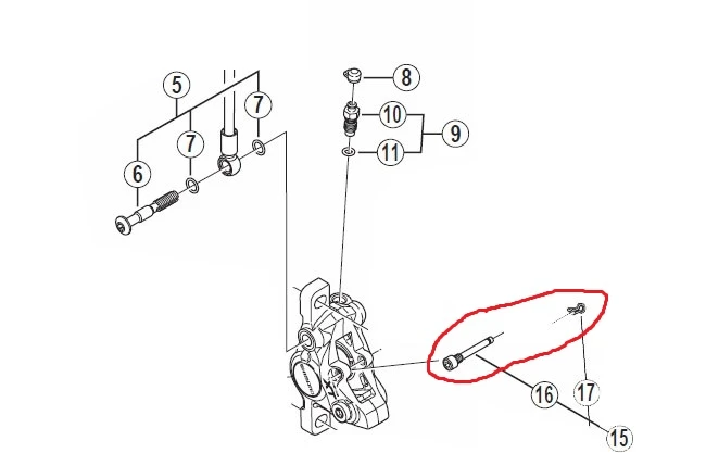 Shimano XT BR-M785 Bremsbelag - Halteschraube Mit Sicherungsclip 4 Shimano XT BR-M785 Bremsbelag - Halteschraube Mit Sicherungsclip – Bild 2