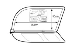 TranZBag Air Velo - Lufttransporttasche Schwarz 14 TranZBag Air Velo - Lufttransporttasche Schwarz -Fahrradladen tranzbag air masse 1